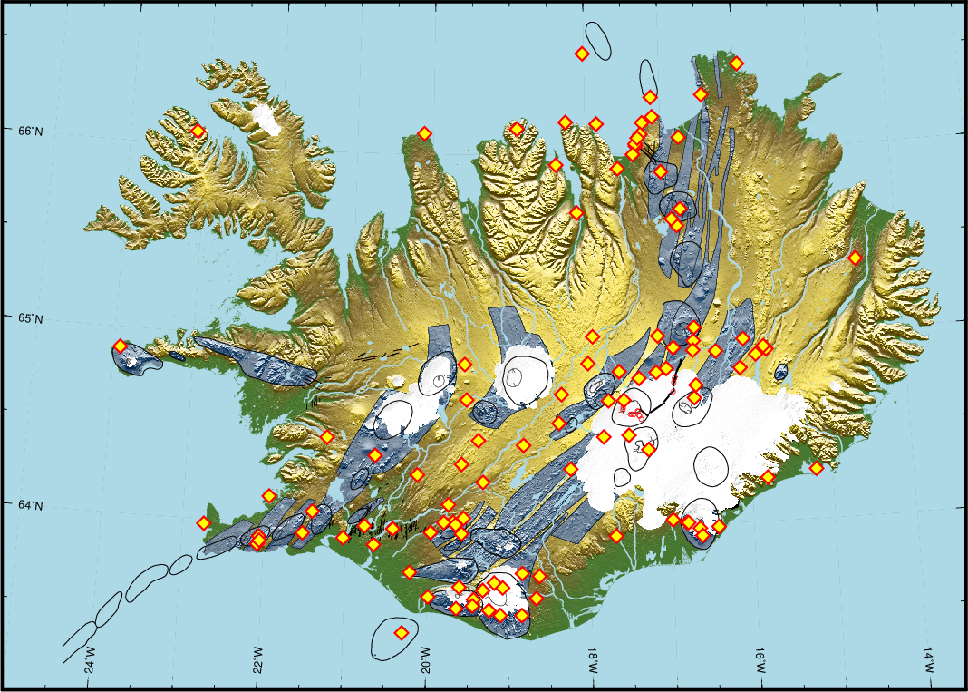 GPS stations in Iceland