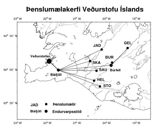 Þenslumælakerfi Veðurstofu Íslands