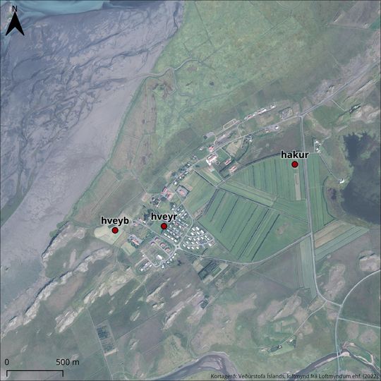 Hvanneyri_vedurstodvar_kort
